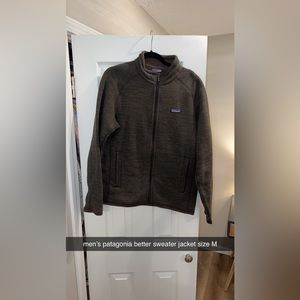 Men’s brown Patagonia Better Sweater fleece jacket size M